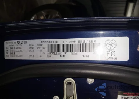 2018 Ram 1500 St z USA, uszkodzony, nr VIN 1C6RR7FT3JS128351